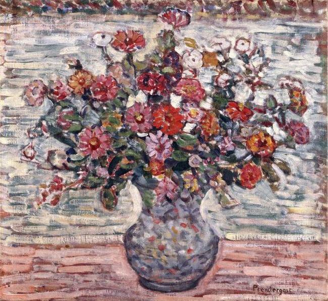 Maurice Brazil Prendergast Flowers in a Vase (Zinnias) china oil painting image